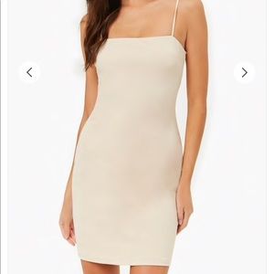 taupe tight cami dress